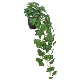 31" Fake Ivy Plant for Home Decor Indoor Silk Artificial Hanging Plant in Pot Large Fake Ivy Vine Faux Ivy Leaves for House Room Indoor Outdoor Home Shelf Office Plant Decor Green