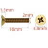 NACX M2 x 10mm Flat Head Phillips Machine Screws Bolts