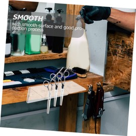 Ipetboom 3pcs Acrylic Scissor Holder Slot Wall Mounted Organizer for Hairdressers and Barbers Compact Durable Design for Scissors Storage Salon Home and Grooming Shops