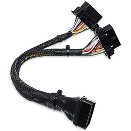 HAMILO OBD2 Splitter Cable for Monitors for Toyota Vehicles OBD2 (Black)