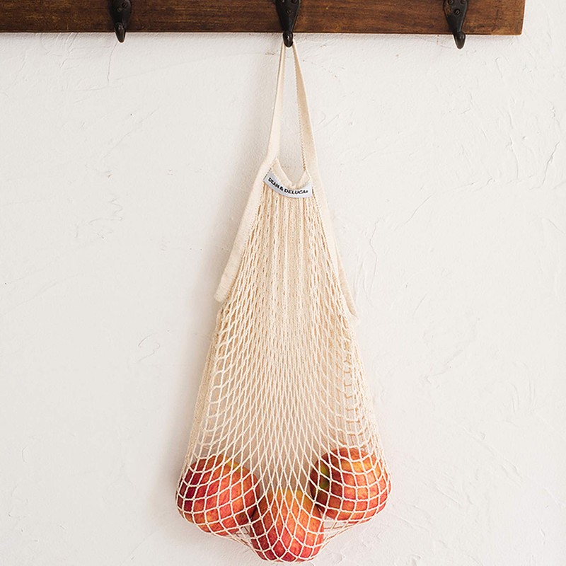 Dean & DeLuca Net Bag, Natural, Eco Bag, Compact, Foldable,