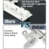 Alise 8 Inch SUS304 Stainless Steel Gate Latch, Padlock-Style Slide