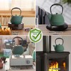 GUANGHEIRON Cast Iron Teapot, 37oz Tea Kettle Stovetop Safe with