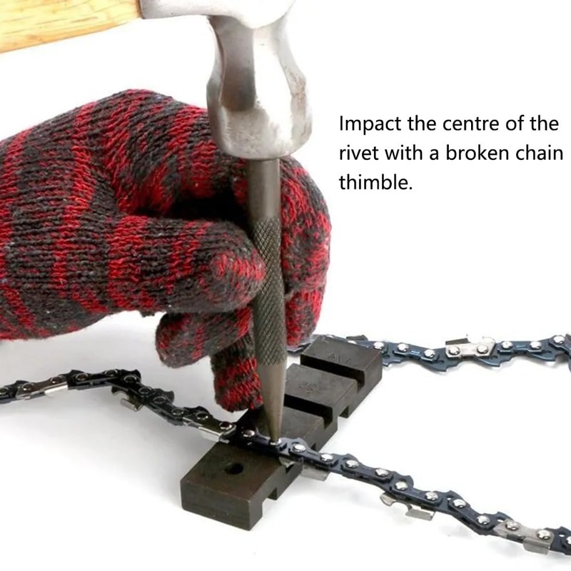 Chainsaw Chain Breaker Tool, 3Pcs Pocket Chain Saw Rivets and