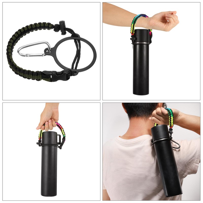 QUARKZMAN Paracord Handle, Water Bottle Handle Strap, Paracord Cap Strap,