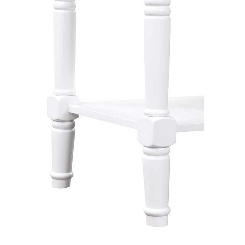 Convenience Concepts Country Oxford 2-Drawer Console Table, Driftwood/White