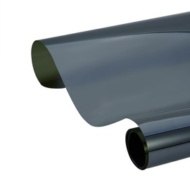 AuMoHall Black Car Window Film 25% VLT Car Window Privacy Tint Film Car Shade Front Windshield Side Window Solar Protection Film, 23.62" x 295.27"