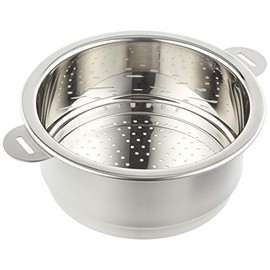 Miyazaki Seisakusho Totoku Pot Steamer 7.1 inches (18 cm) Made in Japan IH Compatible All Heat Source Compatible JN-18UE