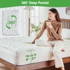 Queen Mattress Pad Cover, Viscose Made from Bamboo Pillow Top