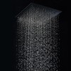 16 Inch Large Rain Shower Head - Matte Black Ceiling