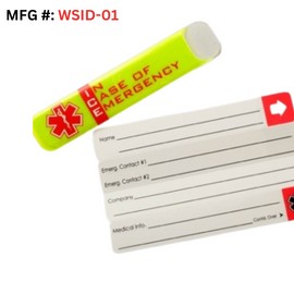 VITAL ID Emergency ID for Hard Hats - VITAL ID - (ICE) IN CASE OF EMERGENCY ID - 3 PACK