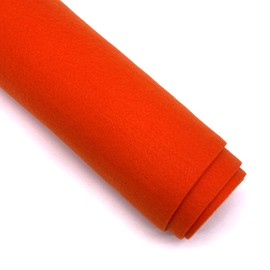 Ice Fabrics Craft Felt Fabric by The Yard - 72" Wide & 1.6mm Thick Acrylic Felt - Soft and Durable Orange Fabric for DIY Arts & Crafts, Decorations and More - 1 Yard Orange