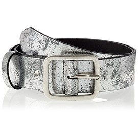 Mgm Women's Soft Glam Belt, Silver (titan 1), 40 (Manufacturer size: 100)