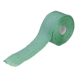 Glass Fiber Alloy Steel Heat Insulation Tape with 6 Cable Ties Performance Exhaust Pipes Automobiles Motorcycles (Green)
