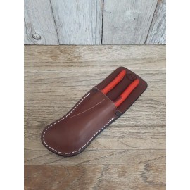 Hidden Leather Brown Leather Sheath for Knipex Cobra Plier  7 1/4" - 180  Heavy Duty Holster