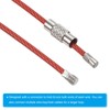 [PATIKIL] 12PCS 150mm Wire Keychain Cable Stainless Steel Key Ring