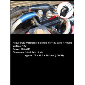12V 500 AMP Unversal Winch Solenoid Relay Contactor for HEAVY DUTY UPGRADE ALBRIGHT EQUIV