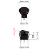 QWORK® 10Pcs LED Lighted Rocker Switch DC 12V 20A On/OFF,