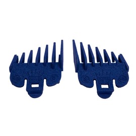 Taper King Clipper Guide Combs - Fool Proof Tapers & Fades at Home! Sapphire (#1/2 to #3) - Compatible with Oster/Andis Clippers!