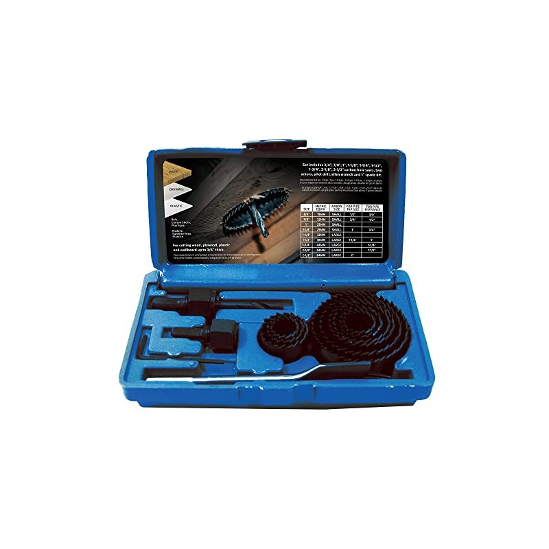 Century Drill & Tool 05499 Carbon Steel 14 Piece Hole