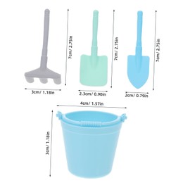 TOYANDONA 3 Sets Gardening Tools Outdoor for Mini Sandbox Sand Buckets Mini Buckets Gardening Spade Beach Bucket Gardening Shovels Beach for Snow Sand Pp