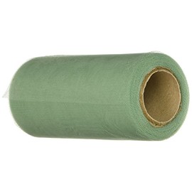 Falk Tulle Fine Mesh 6" Wide 25yd Spool- Sage