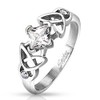 Scratching's COOLBODYART® Ring Silver Stainless Steel 8 mm Wide Tribal