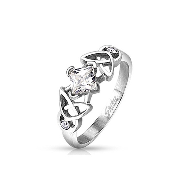 Scratching's COOLBODYART® Ring Silver Stainless Steel 8 mm Wide Tribal