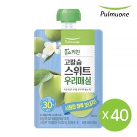 Pulmuone High Calcium Sweet Korean Plum (100mlX40EA) / 풀무원 고칼슘 스위트 우리매실 (100mlX40EA)