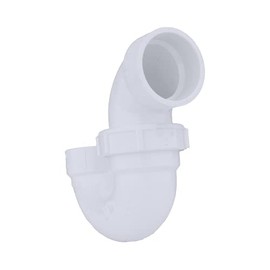 PlumberStop - 1-1/2" DWV PVC Adjustable P-Trap w/Plastic Nut (H × H) For Solvent Weld Socket Fittings – Schedule 40 PVC, Non-Pressure Drainage and Vent Systems