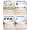 COLOR&GEOMETRY Bath Mat, Extra Soft Bathroom Mat Non Slip Bath