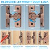 PATIKIL 90 Degree Barn Door Lock, Flip Latches Zinc Alloy