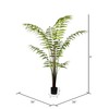 Vickerman 6' Artificial Potted Leather Fern.
