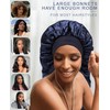 AWAYTR Long Satin Braids Bonnet for Women - 2 Layer