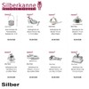 SILBERKANNE Key Ring Clover Leaf 9.5 x 3.5 cm Premium