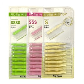 And House Interdental Brush Type I 10P Sanitary Cover Interdental Brush S and 724 3ea