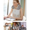 Houdian Inflatable Neck Pillow Travel Pillow - Compact Portable Head