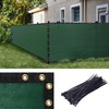 Amgo 8' x 12' Green Fence Privacy Screen, Commercial Standard