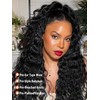 Sunber 4C Kinky Edges Water Wave Human Hair Wigs with