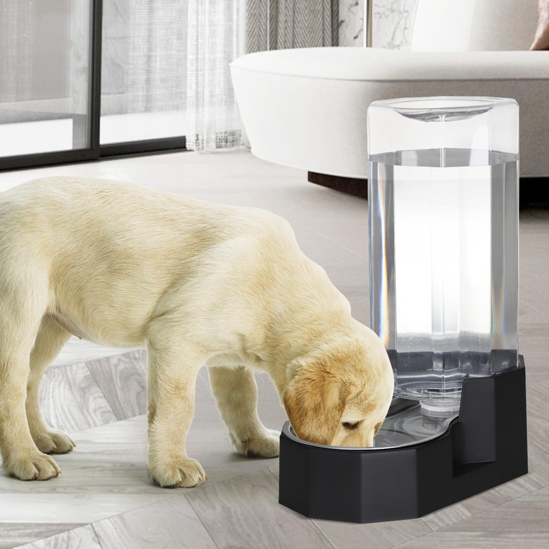 Sfozstra Automatic Pet Water Dispenser with Stainless Steel Bowl, Gravity