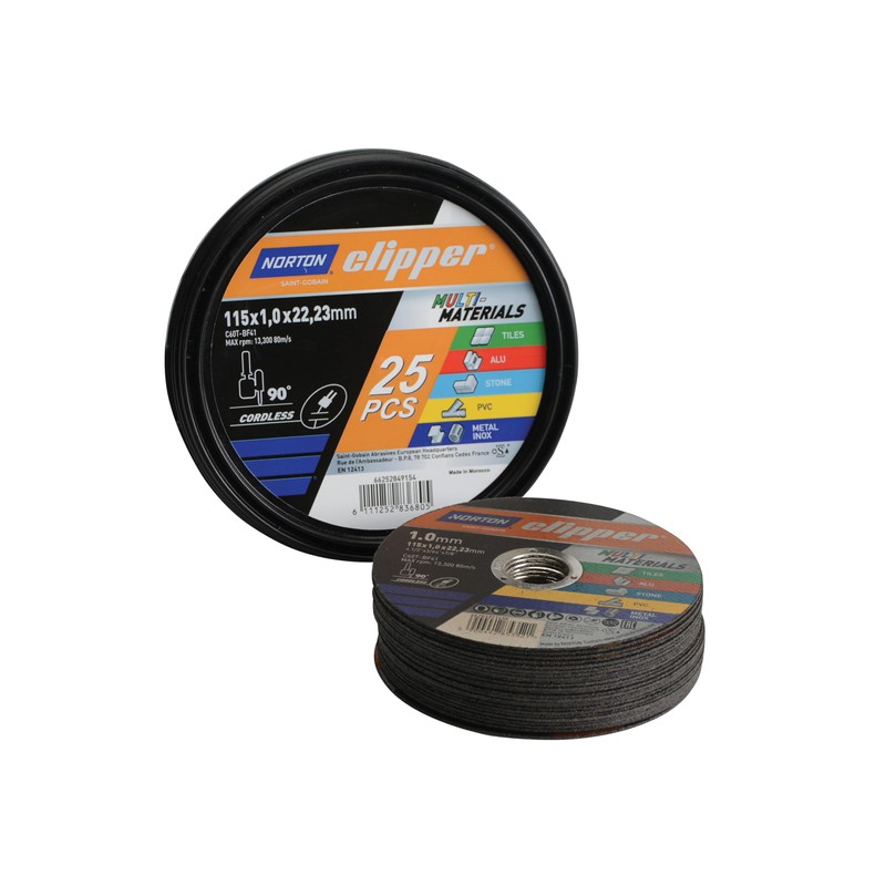 CLI Clipper Multi-Material Cutting Discs 115 x 22.23mm (Tub of