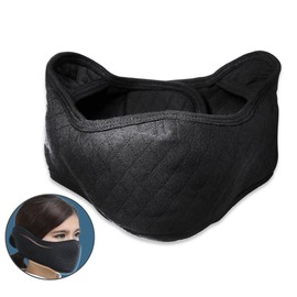 KIVETAI Half Face Mask Mouth Masks with Earmuffs Anti Dust Windproof Ski Mask for Winter Outdoor Sports and Activities