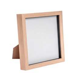 Nicola Spring 3D Shadow Box Photo Frame - 8 x 8 (20 x 20cm) - Pack of 1 - Light Wood 3D Photo Frame 3D Box Picture Frame Box Square Display Case for Crafts, Keepsakes, Wedding, Graduation