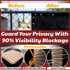 Amgo Custom Made 4' x 59' Black Fence Privacy Screen