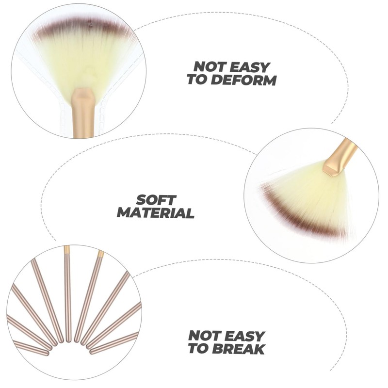 minkissy All-in-One Makeup Brush Kit 9pcs Highlight Brush Blush Brush