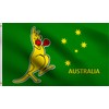DMSE Boxing Kangaroo Australian Australia Flag 3X5Ft Foot 100% Polyester