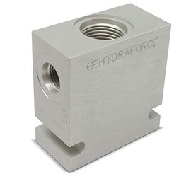 Hydraforce 7024360 Manifold Valve Body Housing, 3-Way, 6 SAE Ports, Size 10