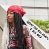 Women & Mens Japanese Bandana Wrap for Yoga, Elastic Cotton