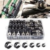 52pcs P Clips Hose Clamp Cable Clamps Assortment Kit,6 Sizes