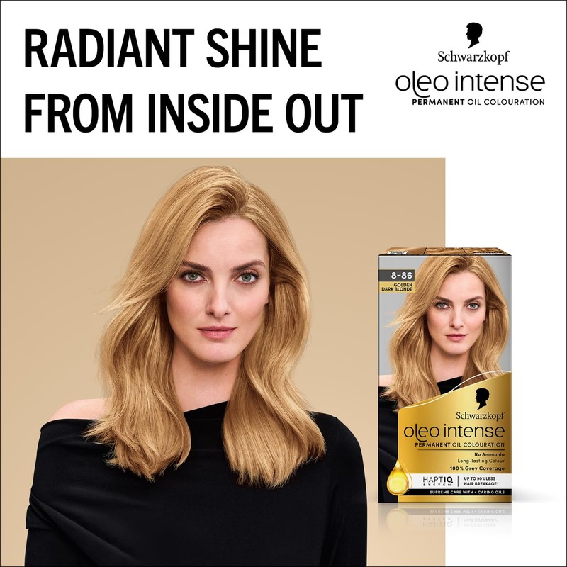 Schwarzkopf Oleo Intense Permanent Oil Colour 8-86 Golden Dark Blonde